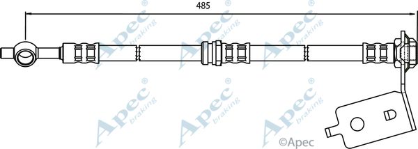 APEC BRAKING Bremžu šļūtene HOS3570